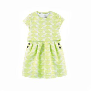 Jean Bourget Neon Jacquard Dress